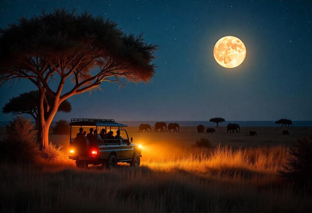 guided vs independent safari night