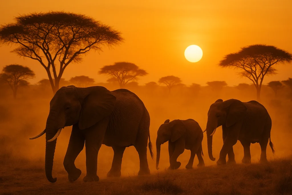 golden hour safari photography