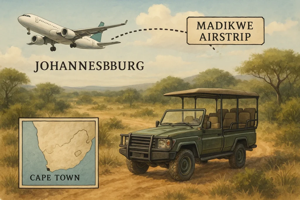 how to get to Madikwe Game Reserve