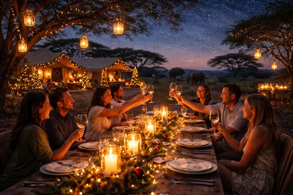 festive bush dinners safari